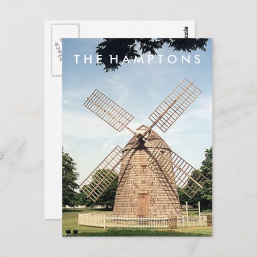 Hamptonsの風車の郵便はがき ポストカード (正面/裏面)
