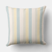 Hamptons Coastal Stripe Throw Pillow クッション (裏面)