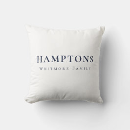 Hamptons Personalized Preppy Custom Text  クッション