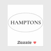Hamptons Preppy Coastal Custom-Cut Vinyl Sticker シール (シート)