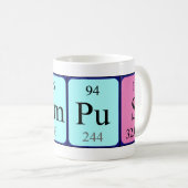 Hampus周期表名mug コーヒーマグカップ (正面右)
