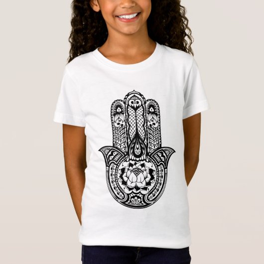 Hamsaの刺激を受けたな記号 Tシャツ (正面)