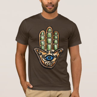 Hamsaの目、ファティマの手 Tシャツ