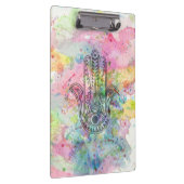 HAMSAハンドシンボルカラフル水色 クリップボード (右)