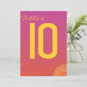 HAMSAハンドレッドオレンジバルミツワー返信カード 招待状 (スタンド正面)