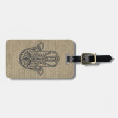 HAMSAファティマのシンボルミュレットの手 ラゲッジタグ (正面横)