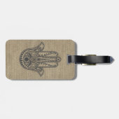 HAMSAファティマのシンボルミュレットの手 ラゲッジタグ (裏面横)