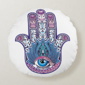 Hamsaファティマ手の枕 ラウンドクッション (正面)