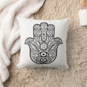 Hamsa刺激を受けたな手 クッション (ブランケット)