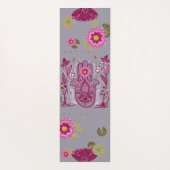 Hamsa手のはすヨガのマット ヨガマット (裏面)