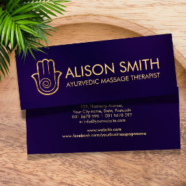 Hamsa手エレガント形エネルギースパイラル スキニー名刺