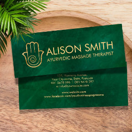 Hamsa手エレガント形エネルギースパイラル スキニー名刺