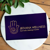 Hamsa手エレガント形エネルギースパイラル 名刺