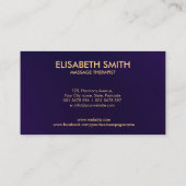 Hamsa手エレガント形エネルギースパイラル 名刺 (裏面)