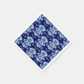 Hamsa手 – 邪悪な目のパターン スタンダードカクテルナプキン (角)