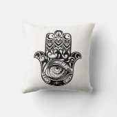 Hamsa手Zendoodle クッション (裏面)