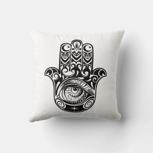 Hamsa手Zendoodle クッション (裏面)