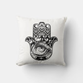 Hamsa手Zendoodle クッション (正面)