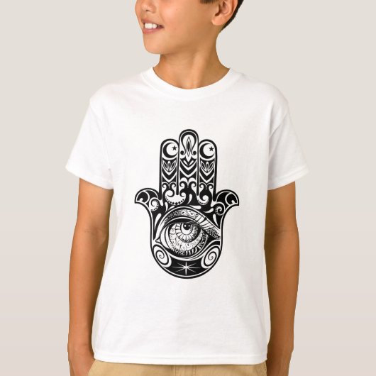 Hamsa手Zendoodle Tシャツ (正面)