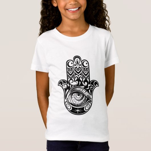 Hamsa手Zendoodle Tシャツ (正面)