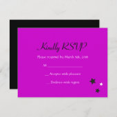 HAMSA美しいバルミツワー招待状返信カード 招待状 (正面/裏面)