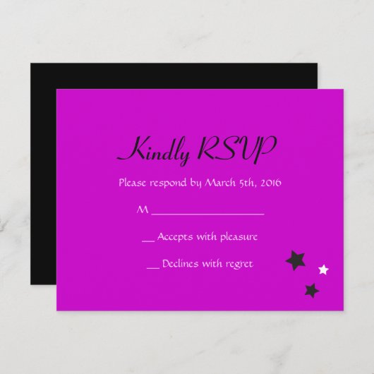 HAMSA美しいバルミツワー招待状返信カード 招待状 (正面/裏面)