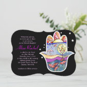 HAMSA美しいバルミツワー招待状 招待状 (スタンド正面)