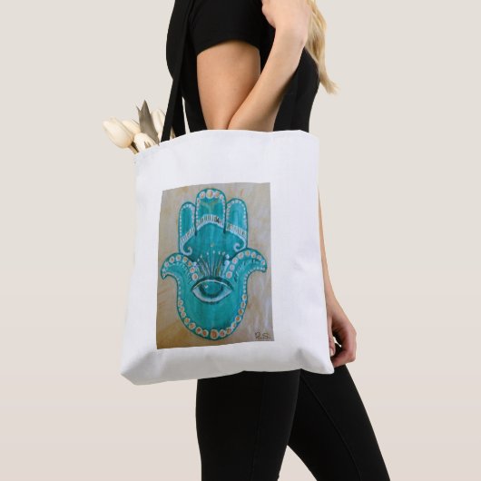 Hamsa bag トートバッグ (クローズアップ)