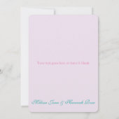 HAMSA B'NOT B'NAIのバーのバルミツワーのサンキューカード サンキューカード (裏面)