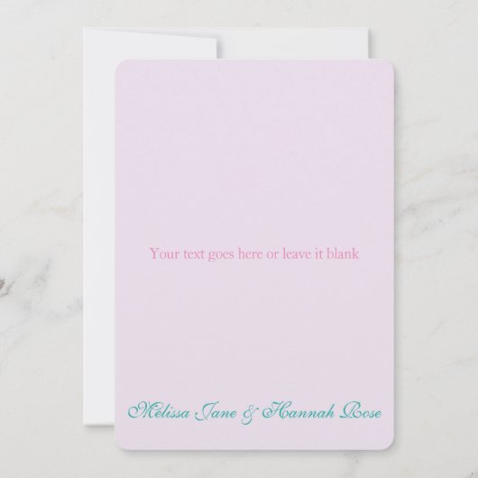 HAMSA B'NOT B'NAIのバーのバルミツワーのサンキューカード サンキューカード (裏面)