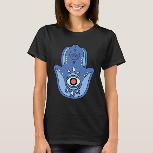 Hamsa Fatima Hand Graphic Tシャツ (正面)
