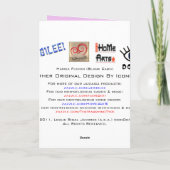 Hamsa Fusion (あいさつ空白のカード) サンキューカード (裏面)