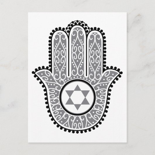 hamsa_gray.jpg ポストカード (正面)