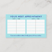 Hamsa Hand – ラピスラズリとブルークリスタル 名刺 (裏面)