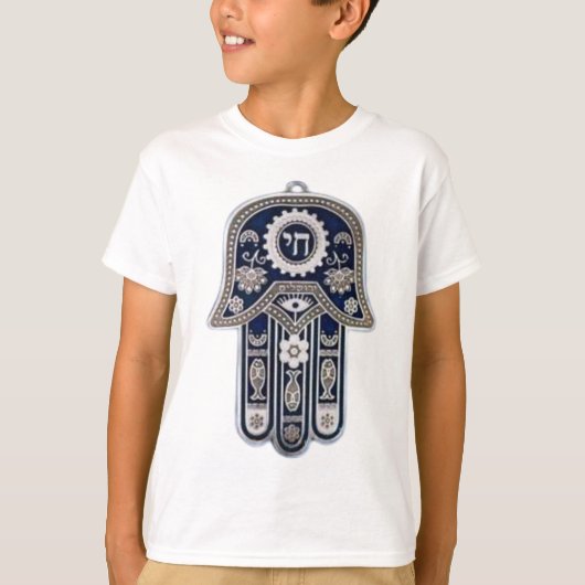 Hamsa Hand – 保護と幸運の象徴 Tシャツ (正面)