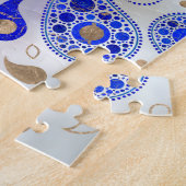 Hamsa Hand – 真珠の母にファティマの手 ジグソーパズル (側面)