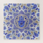 Hamsa Hand – 真珠の母にファティマの手 ジグソーパズル (縦)