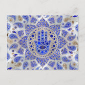 Hamsa Hand – 真珠の母にファティマの手 ポストカード (正面)