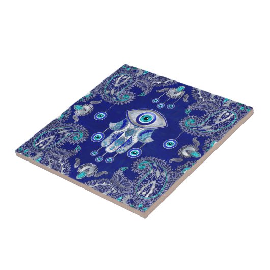 Hamsa Hand -Evil Eye Amulet Ornament タイル (側面)