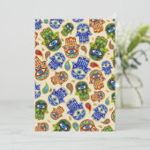 Hamsa Hand - Hand of Fatimaカラフルパターン シーズンカード (スタンド正面)