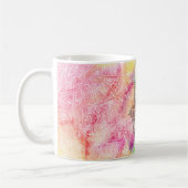 HAMSA Hand of Fatima symbol amulet Hennaフローラ コーヒーマグカップ (左)