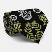 Hamsa Hand Protection Art ネクタイ (ロール)