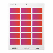 HAMSA HAND Red Orangeプリント独自のラベル ラベル (フルシート)