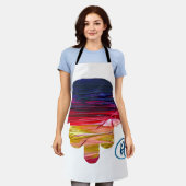 Hamsa Studio Art エプロン (着用した状態)