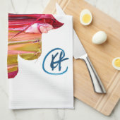 Hamsa Studio Art キッチンタオル (四つ折り)