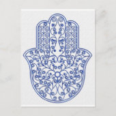 hamsa*tunis*morocco*henna*blue ポストカード (正面)