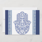 hamsa*tunis*morocco*henna*blue 招待状 (正面)