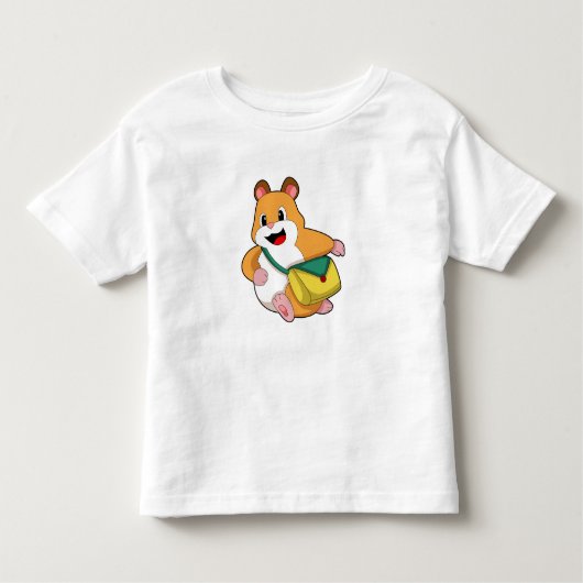 Hamsterとバッグ.PNG トドラーTシャツ (正面)