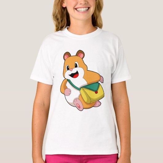 Hamsterとバッグ.PNG Tシャツ (正面)