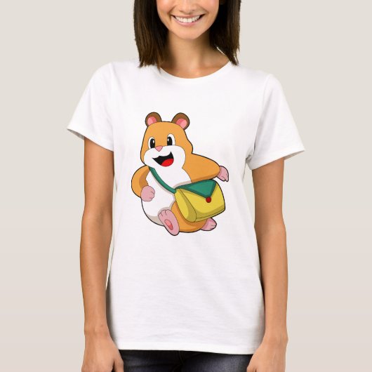 Hamsterとバッグ.PNG Tシャツ (正面)